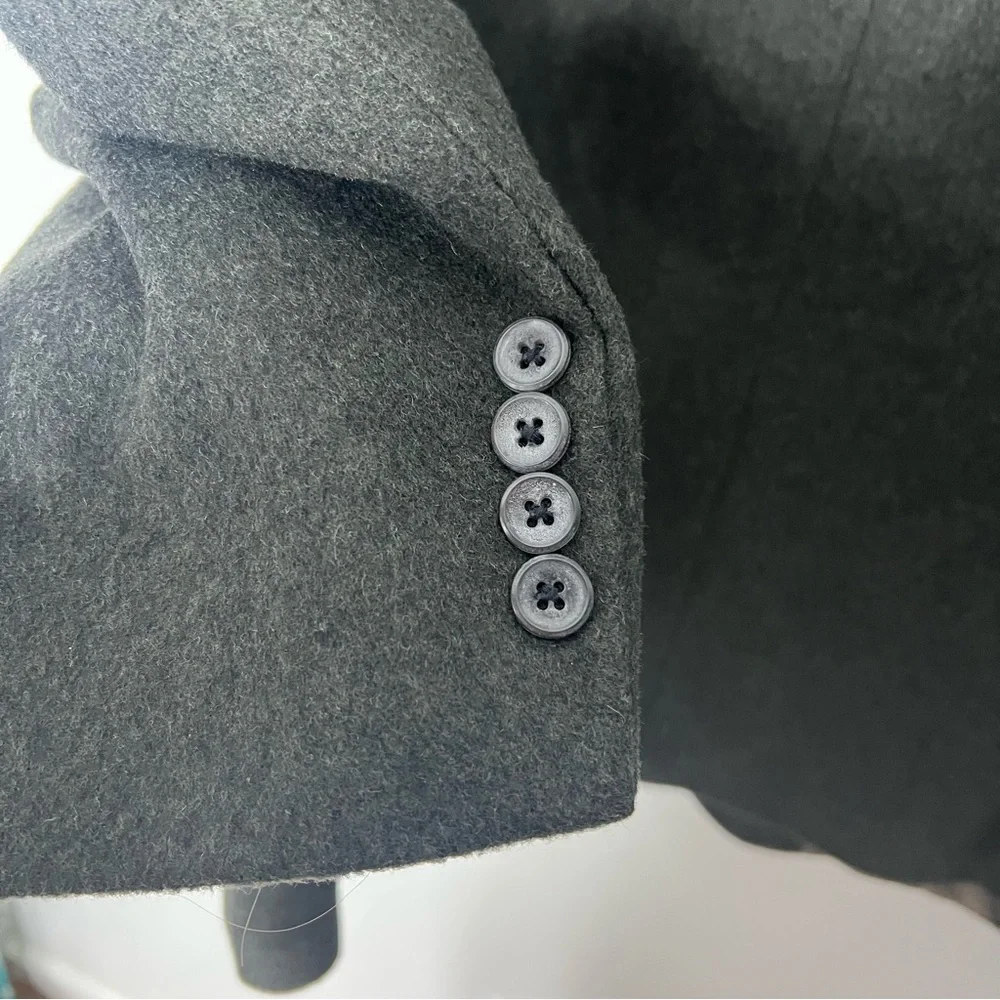 Oscar de la Renta Cashmere Wool Blend Blazer 3 Button Jacket 44 R